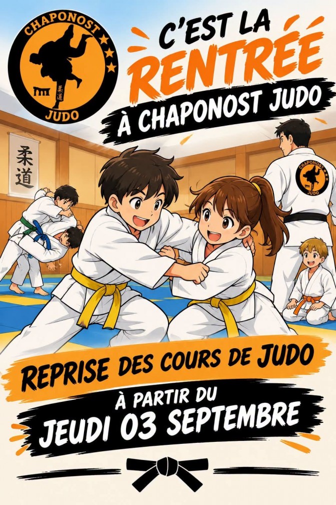 Image de l'actu 'REPRISE DES COURS DE JUDO A PARTIR DU JEUDI 03 SEPTEMBRE'