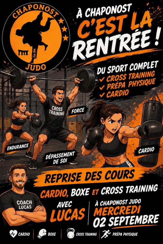 Image de l'actu 'REPRISE DES COURS CARDIO / PREPA PHYSIQUE AVEC LUCAS'