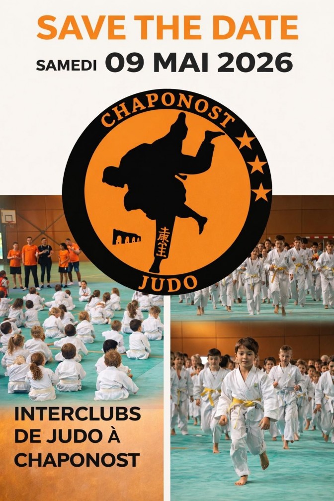 Image de l'actu 'DATE A RETENIR : INTERCLUBS CHAPONOT JUDO SAMEDI 09 MAI 2026'