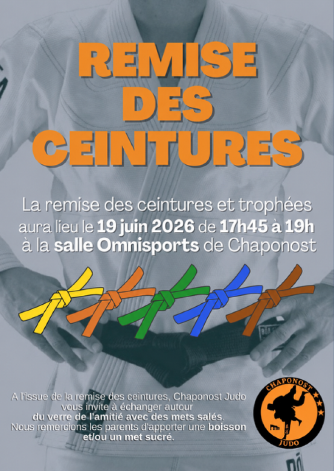 Image de l'actu 'CEREMONIE DE REMISES DE CEINTURES DU 19/06/26'